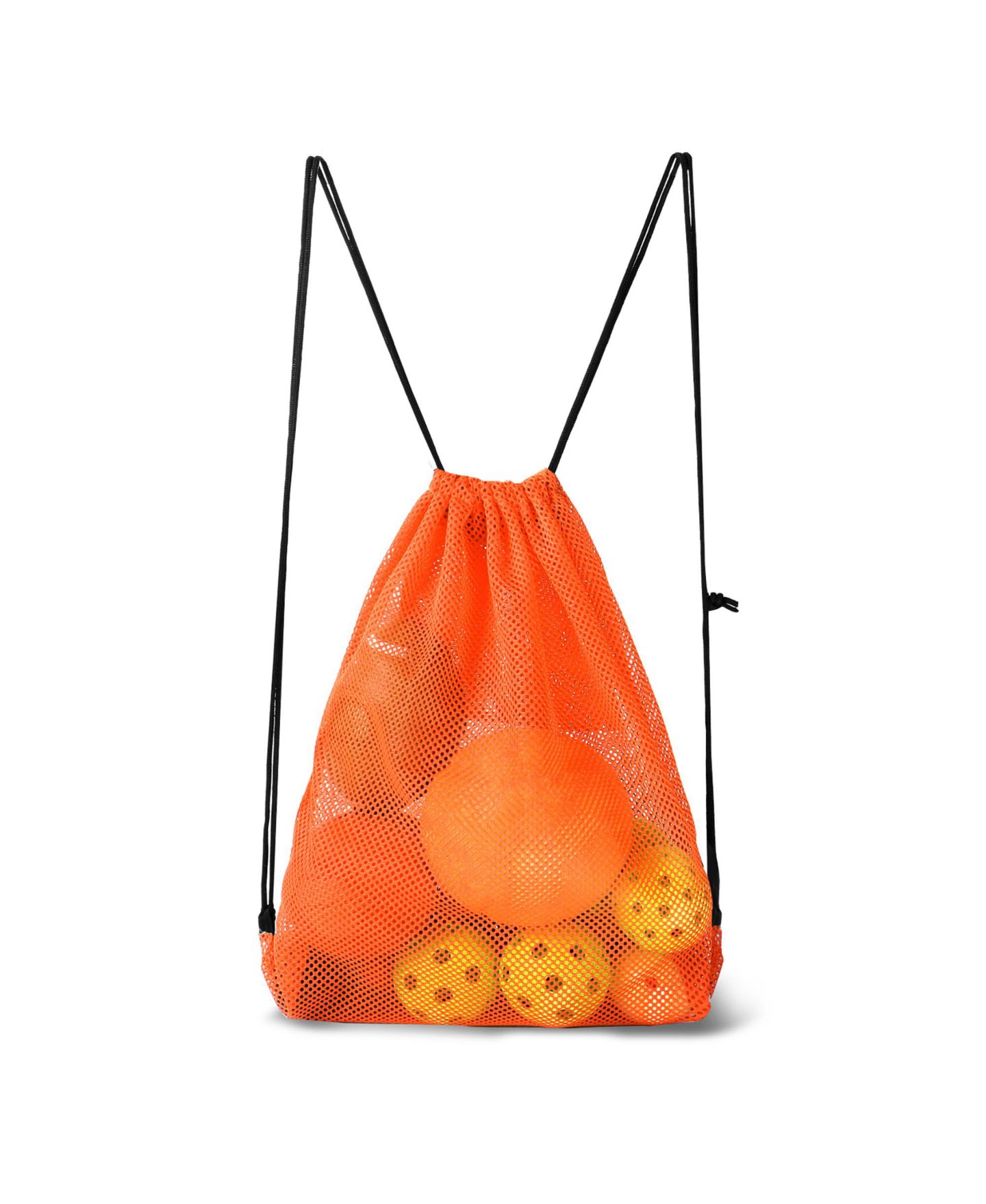 Рюкзак GSE Games & Sports Expert 19"x15" Mesh Drawstring Bag for Sports Gym Gear, Backpacking, Camping Gear, Travel (Several Colors Available), цвет: Оранжевый — фото 1