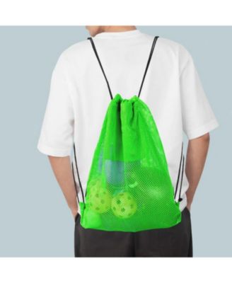 19"x15" Mesh Drawstring Backpack Bag for Sports Gym Gear, Backpacking, Camping Gear, Travel (Several Colors Available)