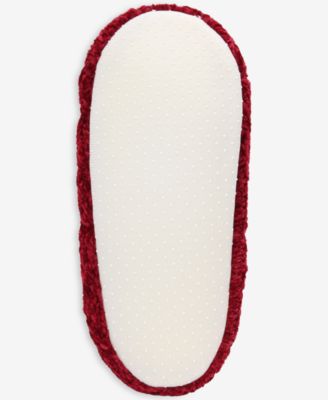 Women's Cable Chenille Ped Slipper Socks, Created for Macy's