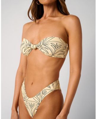 Ruched Tie Bandeau Top