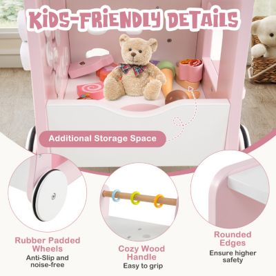 Kids 2-in-1 Walker with Storage and Ice Creams for 1+ Years Old