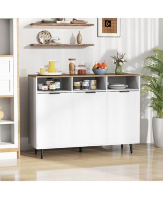 Sideboard Buffet Cabinet Kitchen Storage Cabinet with 5-Position Adjustable Shelves