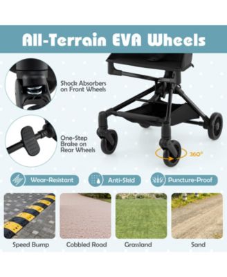 Toddler Lightweight Stroller Compact & Airplane-Friendly Travel Stroller w/ Canopy