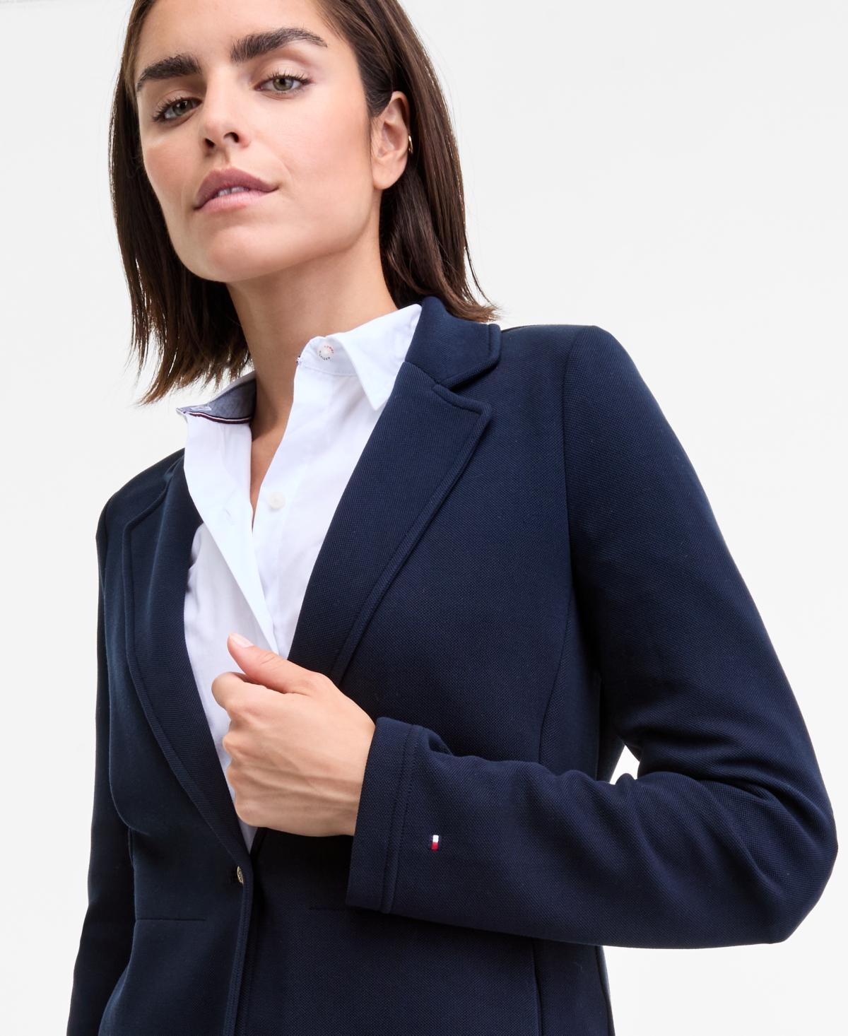 Tommy Hilfiger Women's Sweatshirt Blazer In Blue