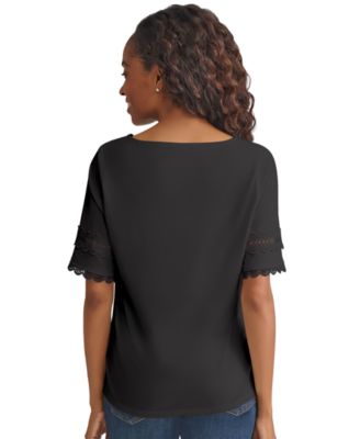Women's Round-Neck Slouchy Blouse 