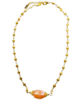 MINU Jewels - Gemstone Statement Necklace, 16" + 2" extender