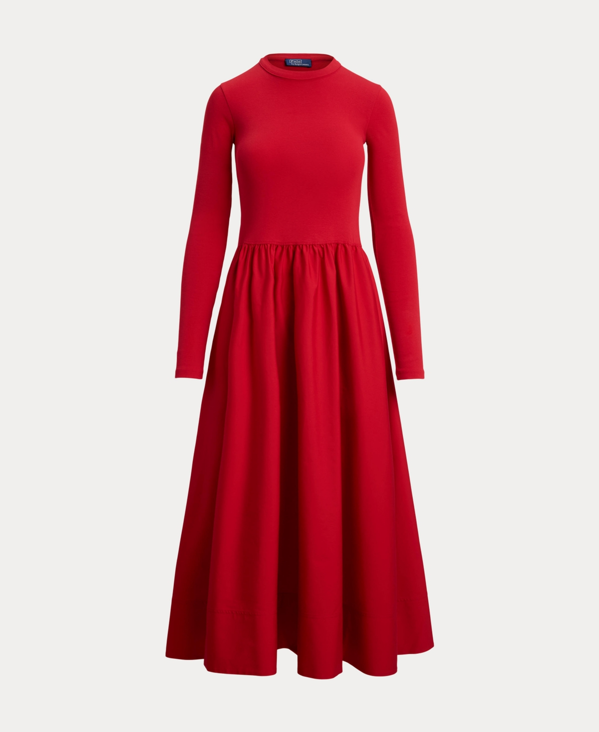 Polo Ralph Lauren Women's Cotton Long-sleeve Dress In Red