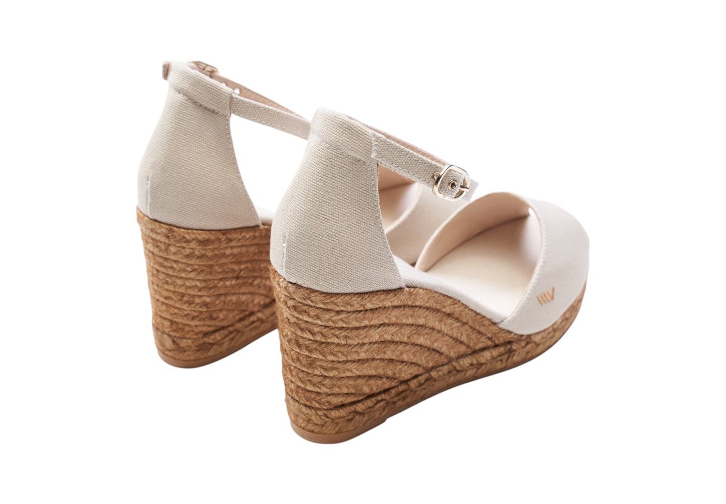 Женские сандалии VISCATA Aiguafreda Canvas Espadrille Sandal Wedges, цвет: Бежевый — фото 4