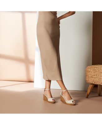 Aiguafreda Canvas Espadrille Sandal Wedges