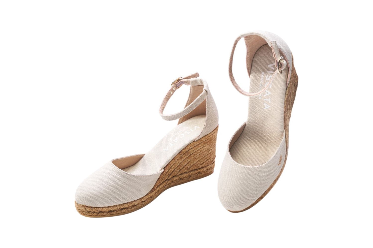 Women's Estartit Canvas Espadrille Wedges Ankle Strap