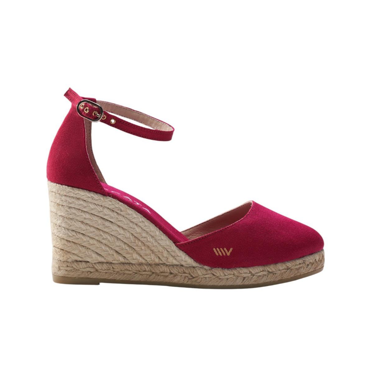 Estartit Limited Edition Canvas Espadrille Wedges - Red