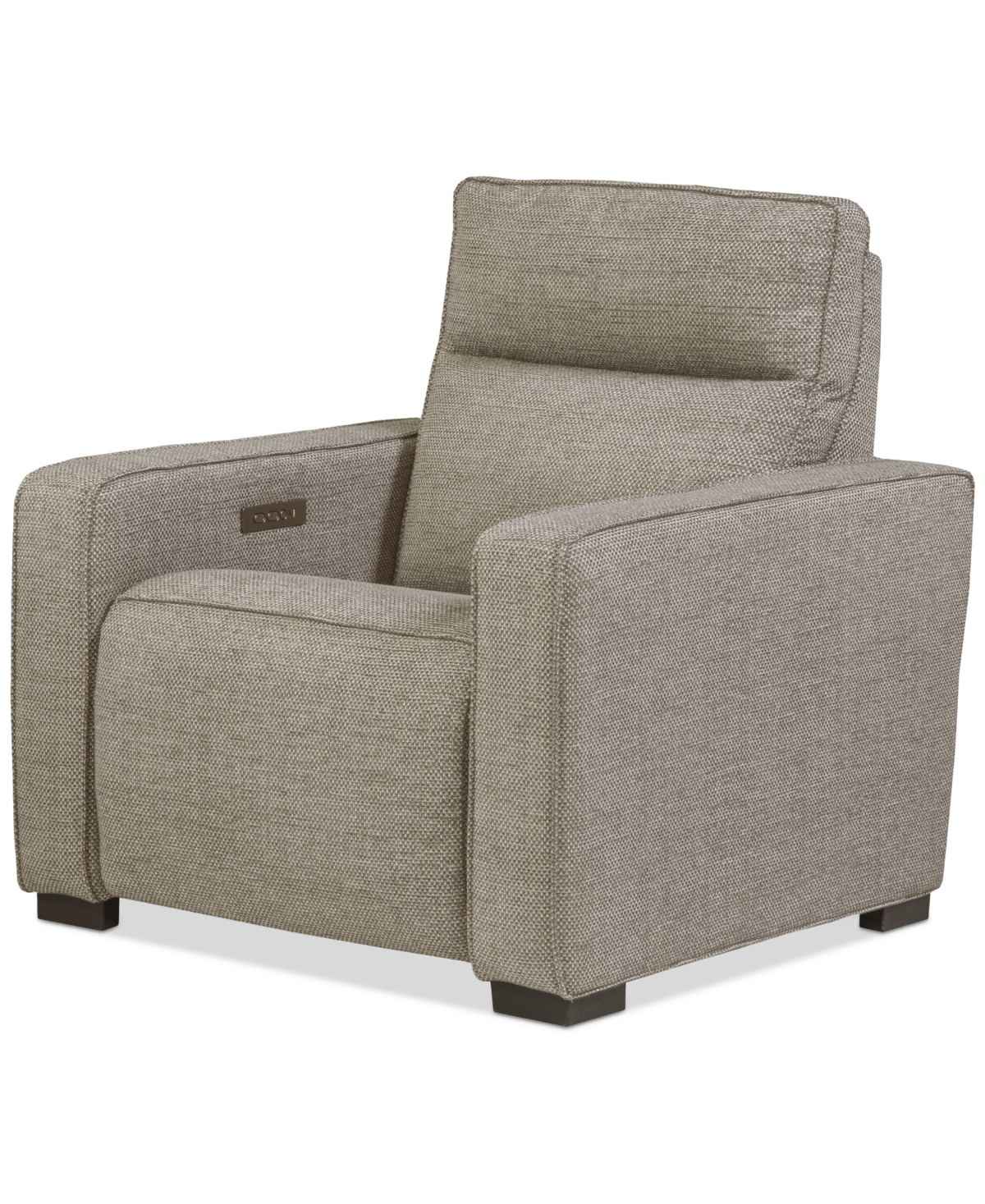 Macy's Miren Fabric Power-motion Recliner, Exclusively At  In Brown