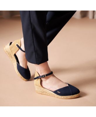Women's Pubol Canvas Espadrille Wedges Ankle Strap