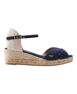 Women's Salina Canvas Espadrille Sandal Wedges Ankle Strap