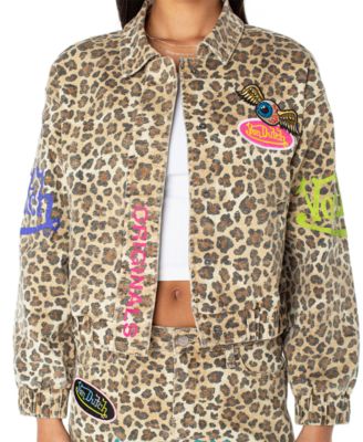 Women's Leopard Graphic Patch Jacket