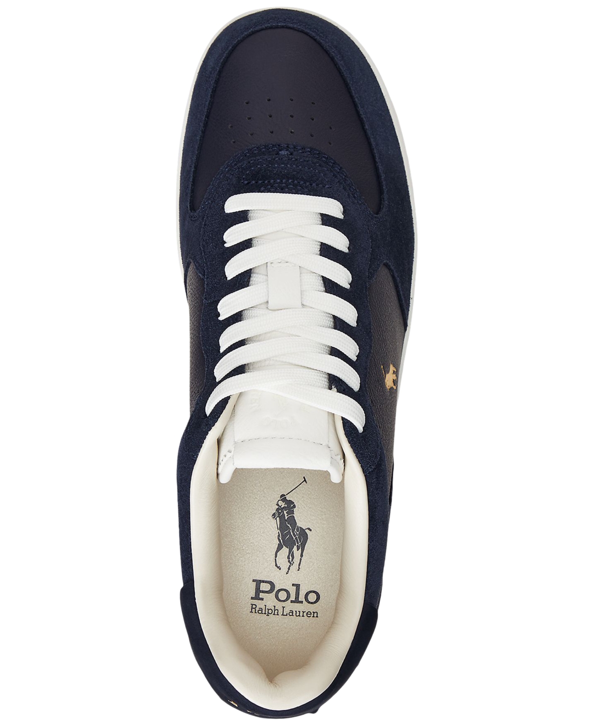 Polo Ralph Lauren Men's Masters Court Leather & Suede Sneakers In Black