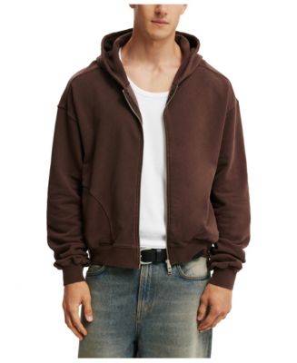 COTTON ON Men's Cropped Zip Up Hoodie - Macy's