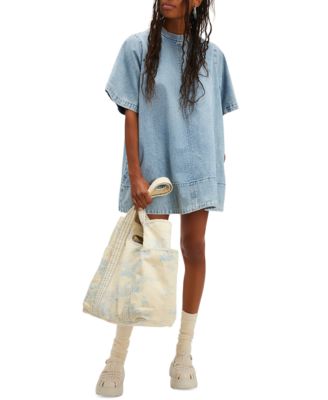 Free People - Women's Denim Harlow Mini Dress