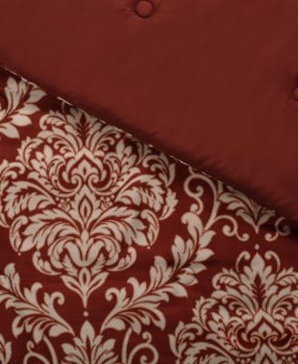 Lazia Damask 3-Pc. Comforter Set, Full/Queen