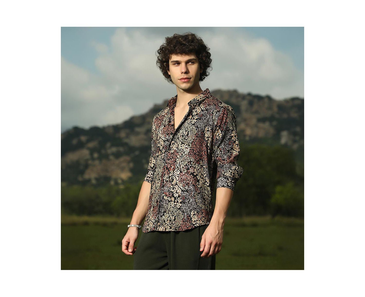 Men's Multicolour Regal Foliage Shirt