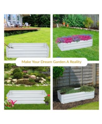 Galvanized Rectangle Raised Garden Bed