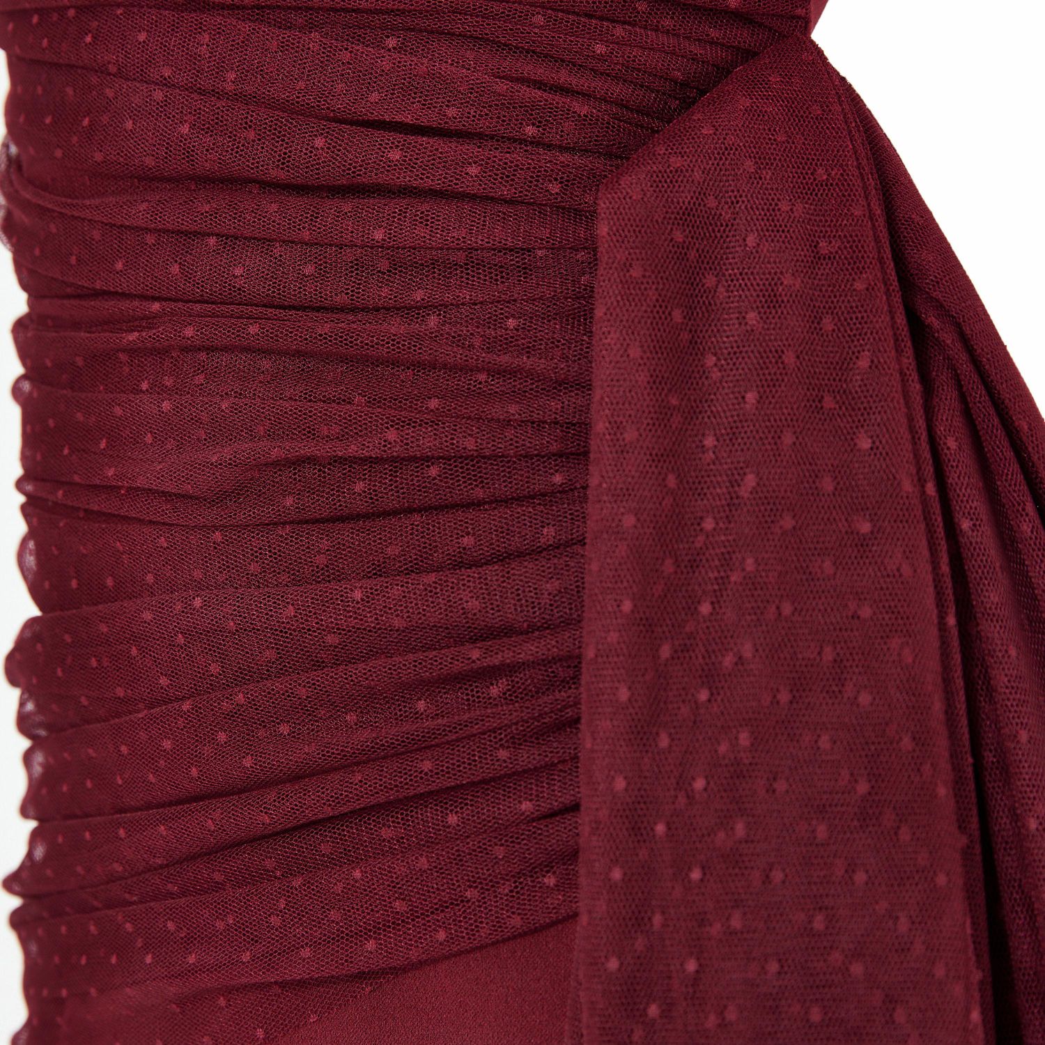 Women's Sweetheart Ruched Tulle Column Gown In Crepe