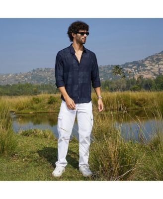 Men's Navy Blue Celtic-Block Shirt