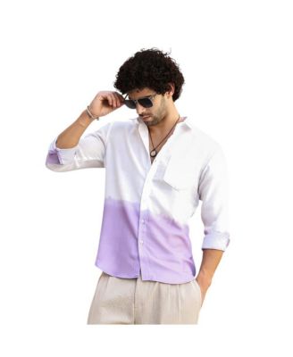 Men's Ombre-Plunge Regular Shirt