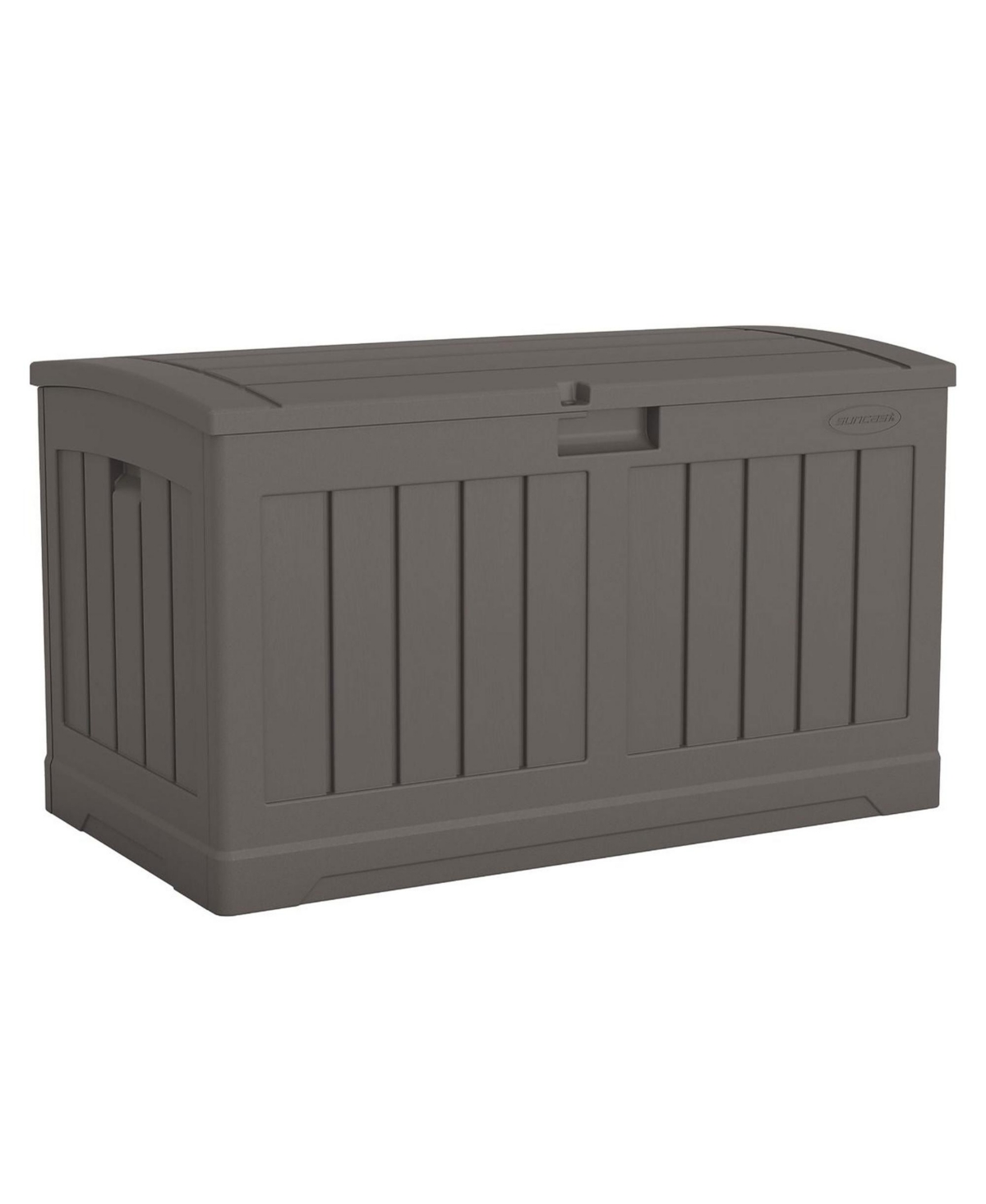 50 Gallon Plastic Deck Box with Molded Lockable Feature for Home, Gray - Grey