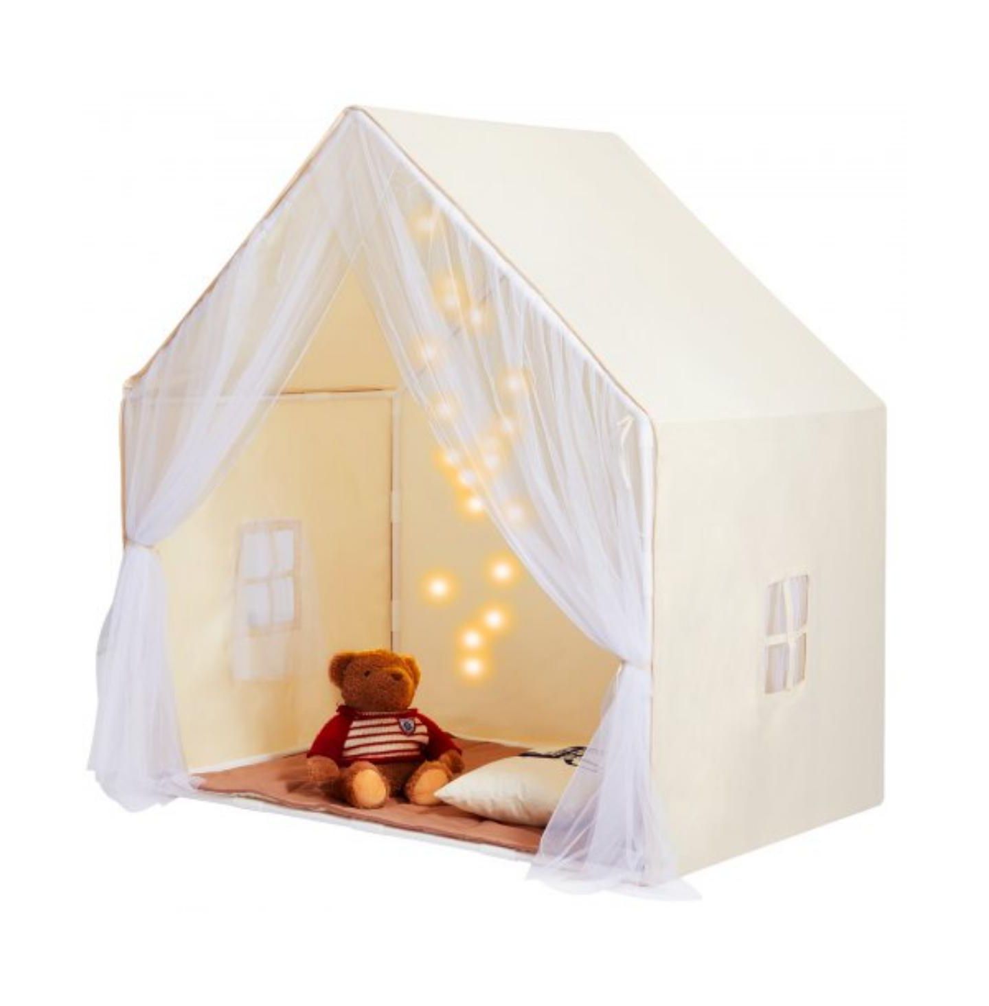 Детские игрушки Slickblue Yurt-Style 3-Piece Play Tent Set, от 1 года, цвет: Бежевый — фото 1