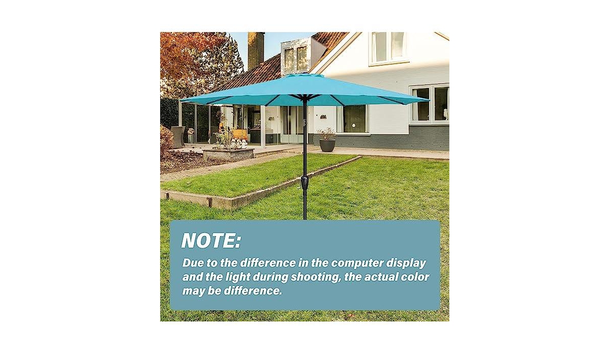 One 9' Patio Umbrella Replacement Canopy Outdoor Table Market Yard Umbrella Replacement Top Cover