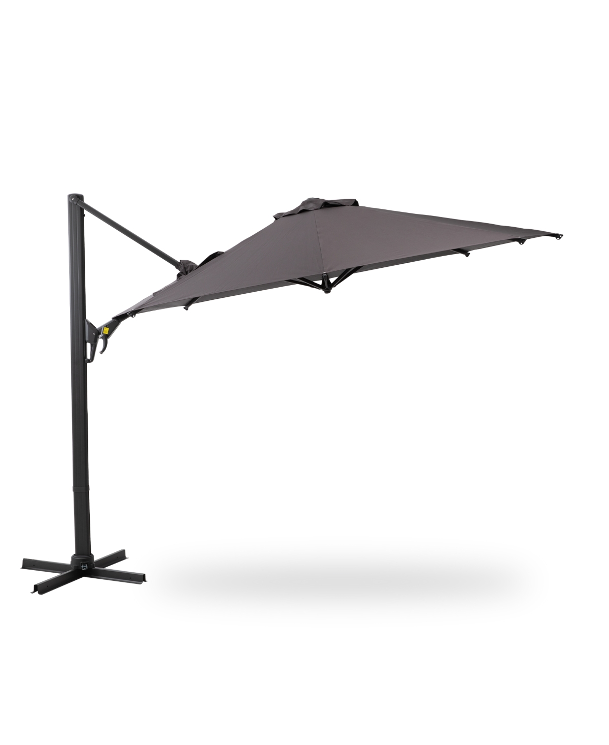 11 Ft Cantilever Patio Umbrella, Round Outdoor Offset Umbrella with 360&#xB0; Rotation & Tilt Adjustment without Base