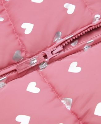 Baby Girls Soft Fleece Lined Puffer Jacket Winter Coat