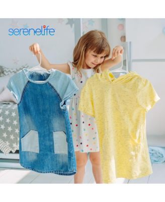 60 Pcs. Non-Slip Plastic Kids Hangers - Durable and Space-Saving Closet Organizers