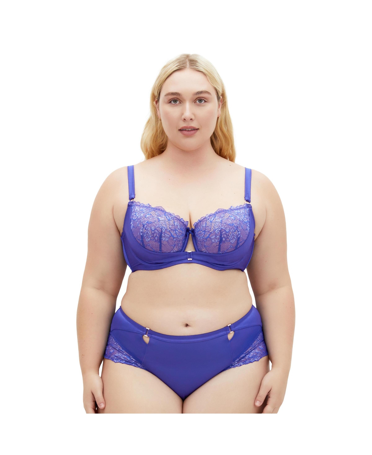 Plus Size Renay Contour Bra - Sapphire