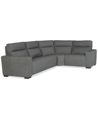 Miren 4-Pc. Fabric Sectional with 2 Power Headrest Recliners