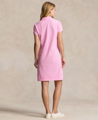 Women's Cotton Mesh Polo Dress