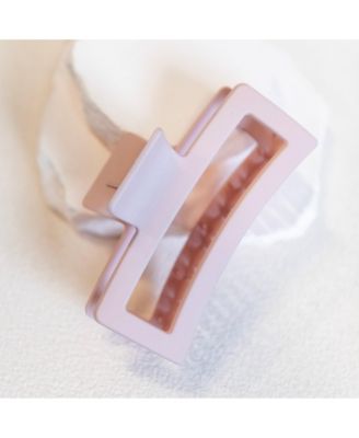 Extra Large Rectangular Claw Clip - Blush