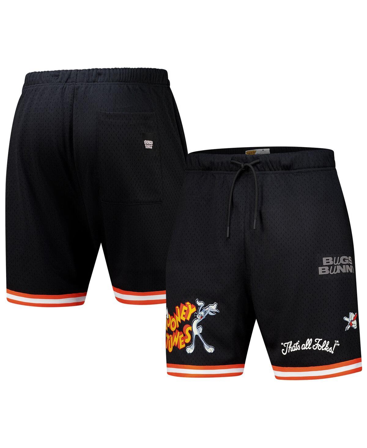 Men's Bugs Bunny Black Looney Tunes Mesh Shorts - Black