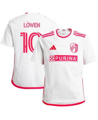adidas - Big Boys and Girls Eduard L&ouml;wen White St. Louis City SC 2024 The Confluence Kit Replica Player Jersey
