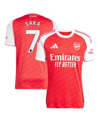 adidas - Men's Bukayo Saka Red Arsenal 2025/26 Home Replica Player Jersey