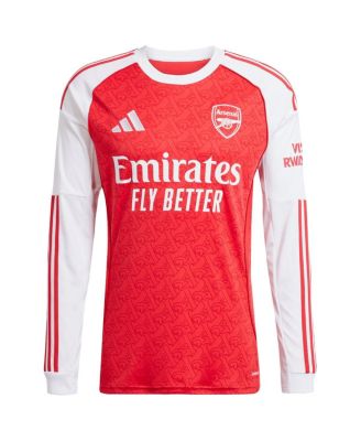 Men's Bukayo Saka Red Arsenal 2025/26 Home Replica Long Sleeve Player Jersey