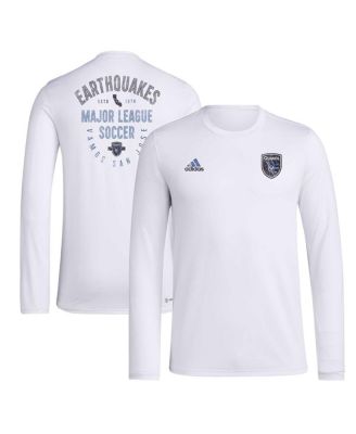 adidas - Men's White San Jose Earthquakes Local Stoic Long Sleeve T-Shirt