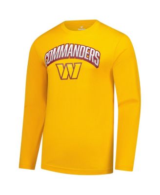 Men's Gold Washington Commanders Long Sleeve T-Shirt