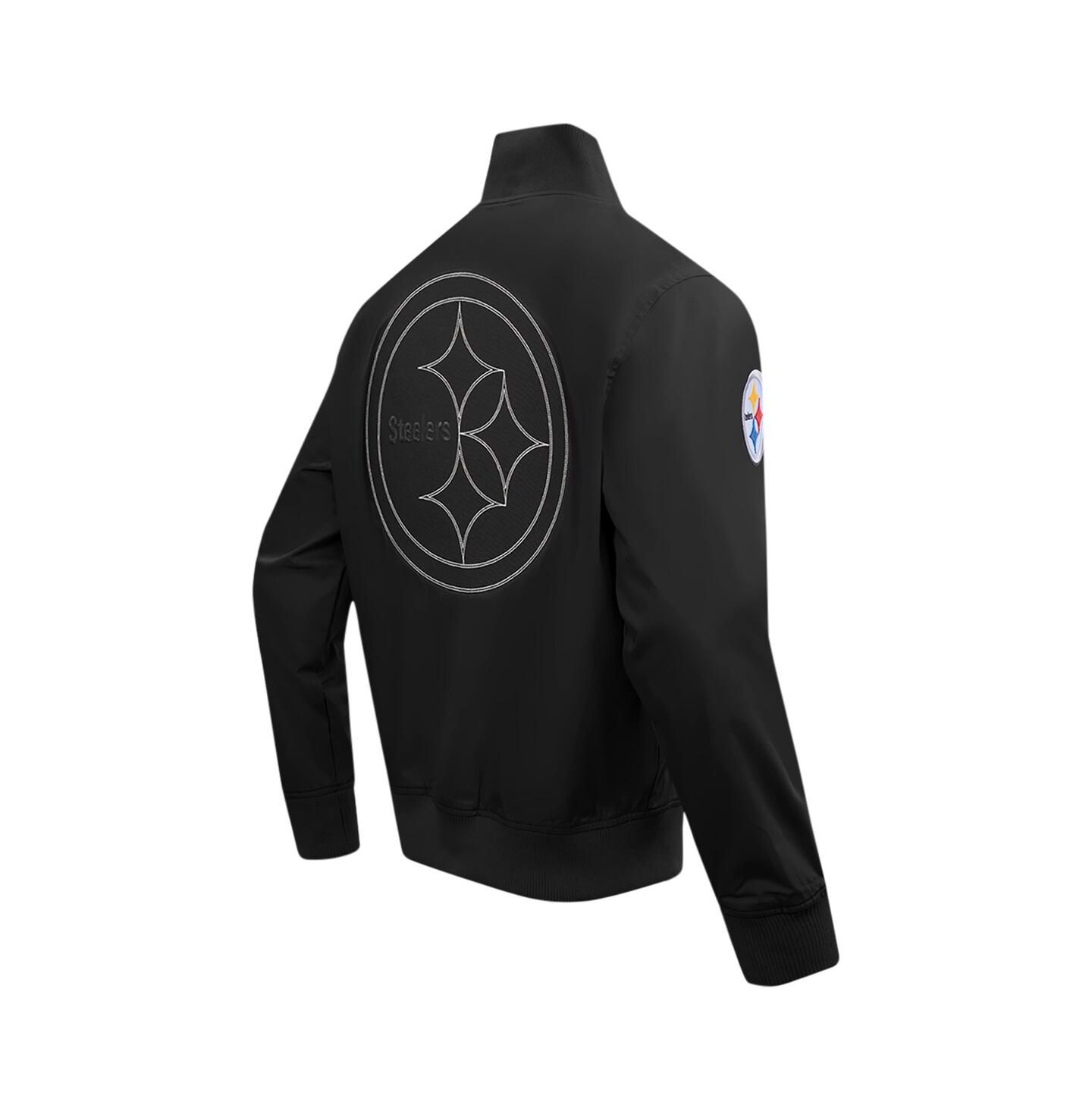 Мужская куртка Pro Standard Black Pittsburgh Steelers Paint The City Twill Full-Zip — фото 3