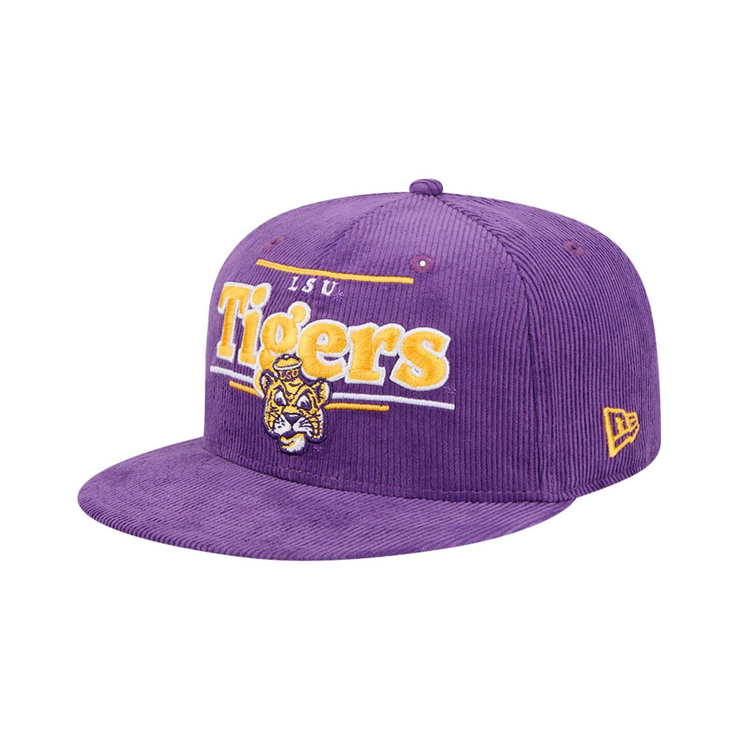 Мужская кепка New Era Purple LSU Tigers Display 9FIFTY Snapback Hat — фото 1