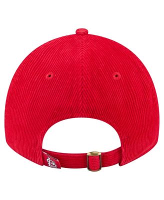 Women's Red St. Louis Cardinals Corduroy 9TWENTY Adjustable Hat