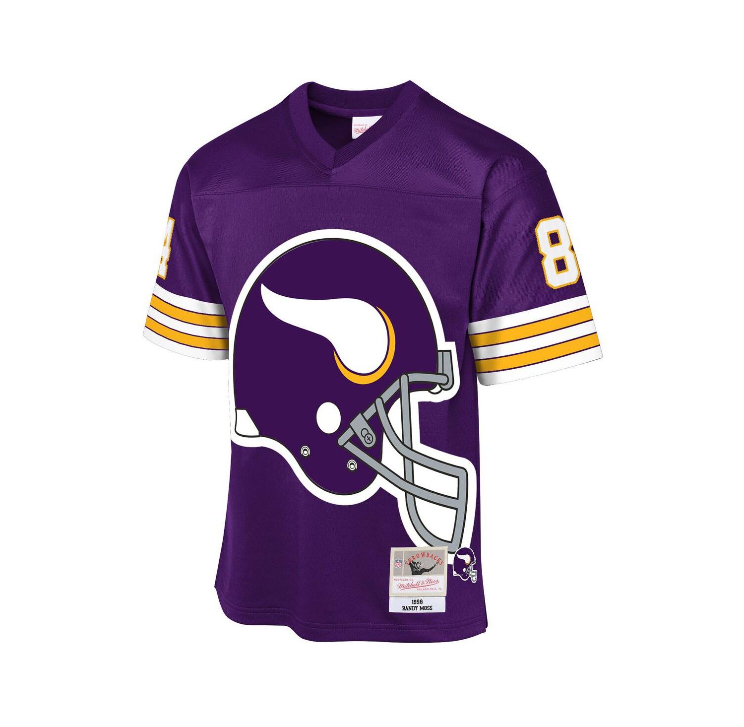 Big Boys and Girls Randy Moss Purple Minnesota Vikings 1998 Throwback Fashion Jersey