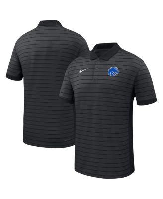 Nike - Men's Black Boise State Broncos 2025 Early Season Coaches Sideline Victory Stripe Performance Polo Shirt