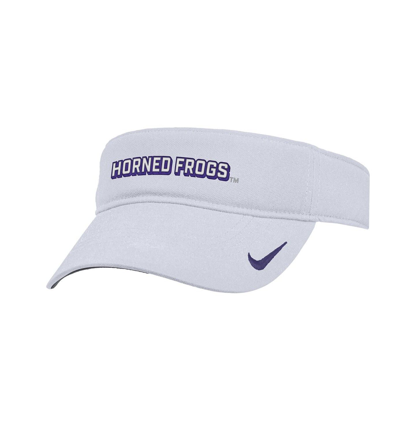 Мужские козырьки Nike White TCU Horned Frogs 2025 On-Field Ace Performance Adjustable Hat — фото 1